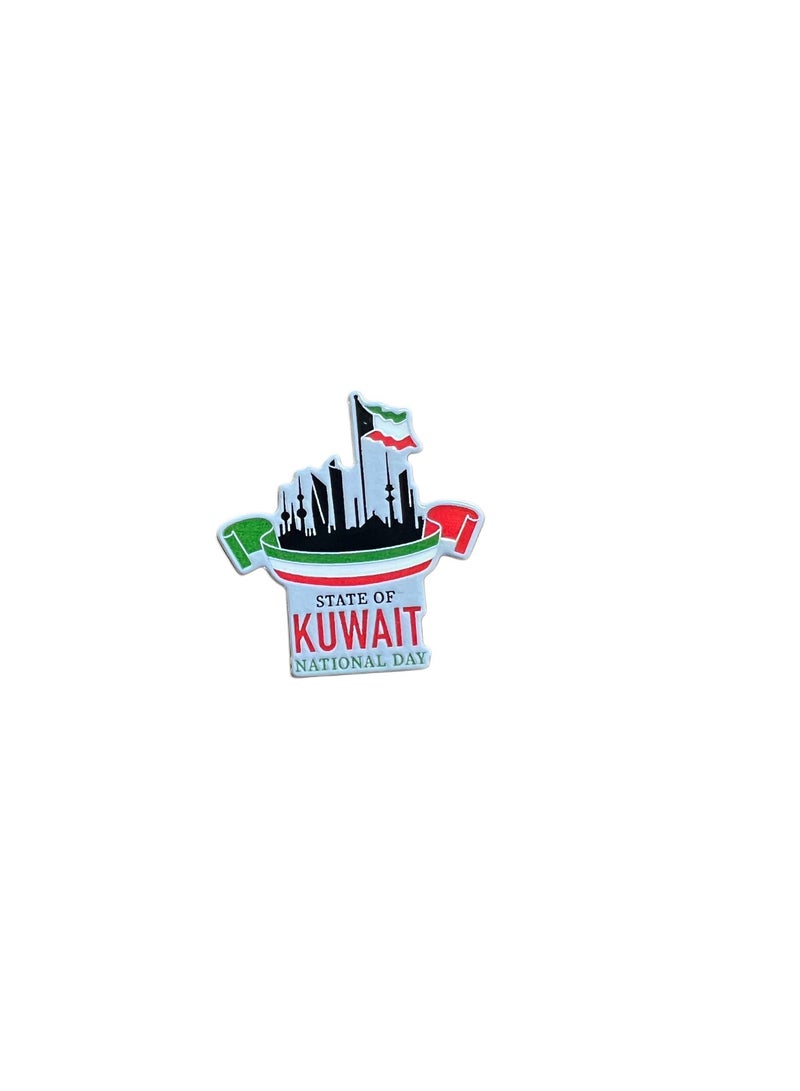 A.R.H | UAE & Kuwait National Tolerance Badge | UAE & Kuwait Solidarity Figure Magnetic Badge | Artistic Brotherhood & Leadership Souvenir | Emirati & Kuwaiti National Day Heritage Design | - Image 4